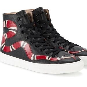 Gucci Leather Hightop Snake